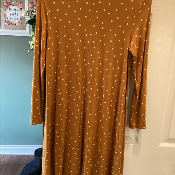 Old Navy Mustard Polka Dot Dress - Picture 5 of 6